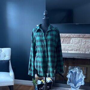 Green Plaid Womens